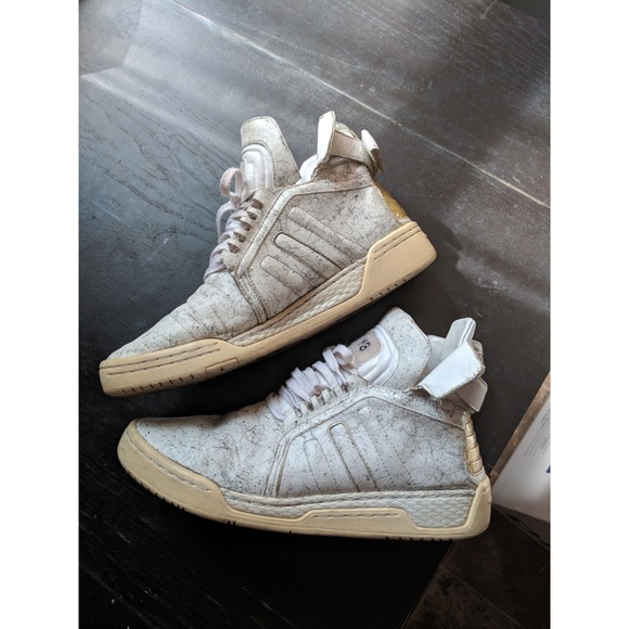 FINAL PRICE Y-3 Hayworth Mid II RARE Splatter Sneakers 8 - Picture 4 of 7